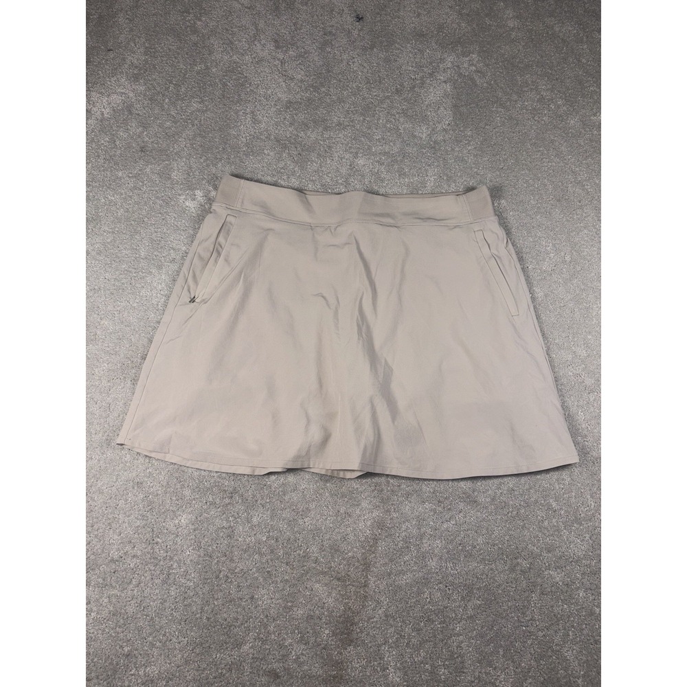 Athleta Brooklyn Heights High Rise Skort Abalone Beige Womens 14 Skirt